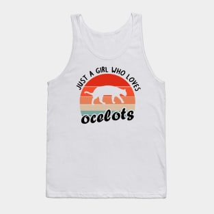 Girls love ocelot saying cuddly toy lover Tank Top